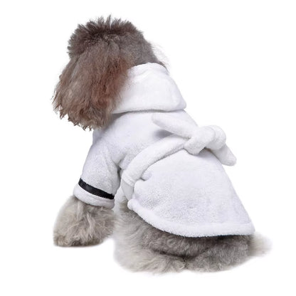 Pawdry Hooded Bathrobe – Ultra-Absorbent Towel Pajama for Clean, Comfy Dogs