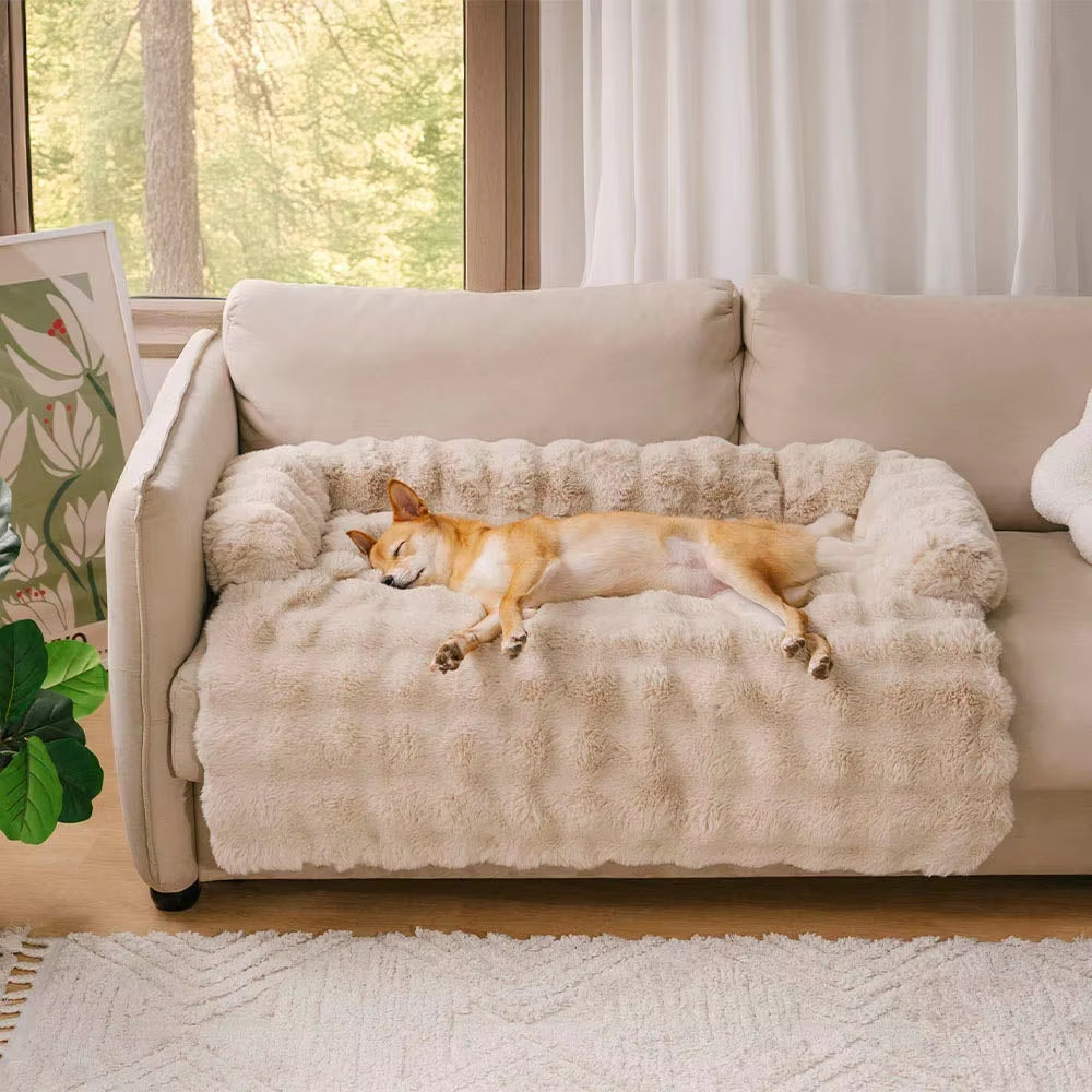 Plush Dog Bed & Couch Protector – the Ultimate Cozy Haven for Your Pup